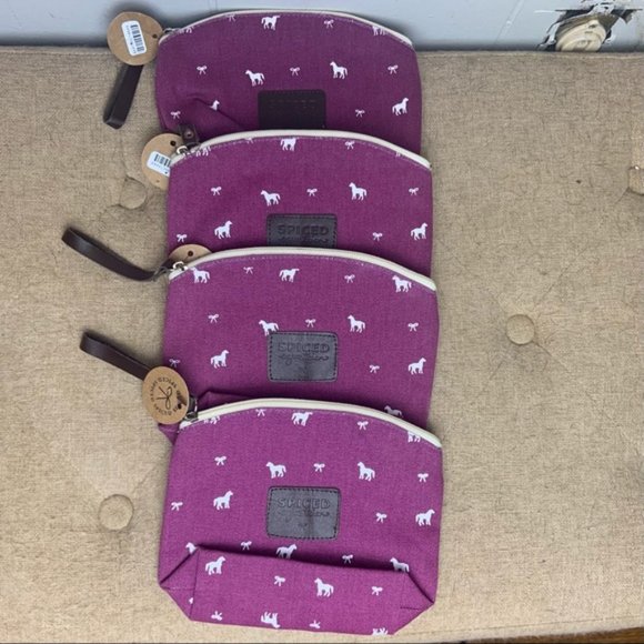 Spiced Equestrian Cloth/Canvas Make-up Cosmetic Bags - Picture 3 of 16